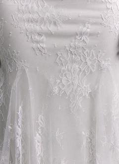 Azazie Dawna Vestidos de novia Vestido Diamante Blanco de Encaje de Corte Sirena con Palabra de honor image12
