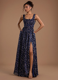 Abito Maxi Vichy Floreale Noellia image1