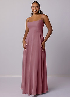 Barbie ♥ Azazie Bridesmaid Dresses Vintage Mauve A-Line Chiffon Dress image7