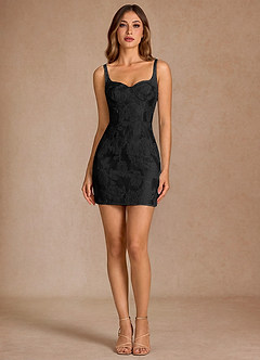Odette Black Mini Dress image4