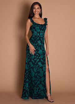 Maxi jurk Carly Teal Green image5