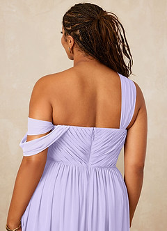 Christian Siriano Bridal for Azazie 1014 Bridesmaid Dresses Lilac A-Line Off the Shoulder Chiffon Dress image16