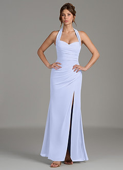 Azazie Destiny Bridesmaid Dresses Lavender Mermaid Sweetheart Neckline Chiffon Dress image1