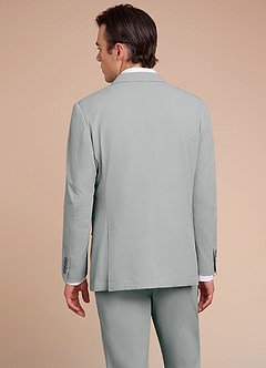 front Miles Light Grey Seersucker Suit Jacket