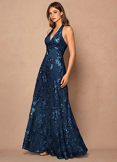 Josee Navy Maxi Dress image5