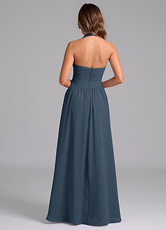 Azazie Darlyn Bridesmaid Dresses Neptune A-Line Pleated Chiffon Dress image2