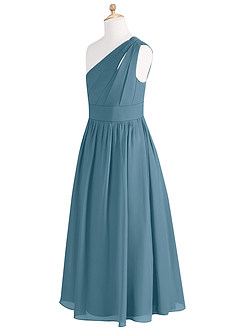 Azazie Molly Junior Bermuda A-Line Pleated Chiffon Dress image9