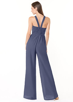 Azazie Berdie Jurken voor bruidsmeisjes Jumpsuit van Chiffon Houder Stormachtig image2