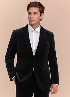 front Marcus Schwarz Samtanzugjacke