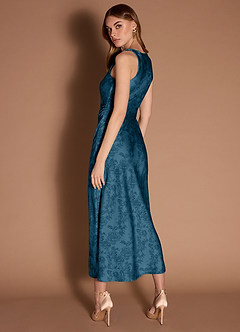Gelina Navy Black Maxi Dress image7