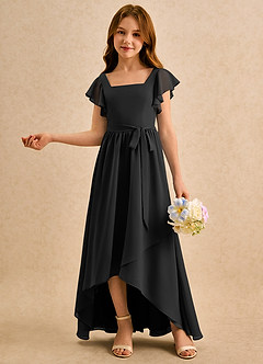 Azazie Milly Girls Formal Flower Girl Klänningar Klä A-Line i Chiffong Plisserad image4