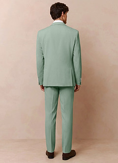 front Owen Dusty Sage Lightweight Tailored Suit Jacket