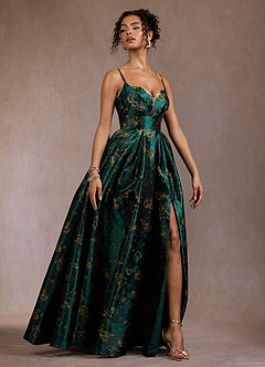 Cristal Deep Green Maxi Dress image5
