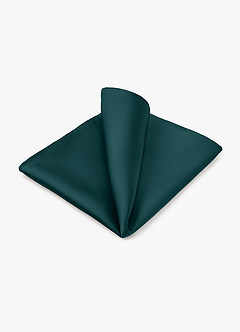 front Set van brede stretch satijnen stropdas en pochet