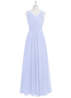 Azazie Pierrette Bridesmaid Dresses Lavender A-Line Pleated Chiffon Dress image7