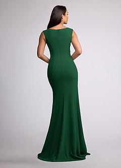 Azazie Juliane Mère de la mariée Robes Robe Sirène en Dentelle Paillettes Vert Foncé image4