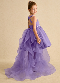 Azazie Julietta Flower Girl Dresses Tahiti Ball-Gown Convertible Tulle Dress image6
