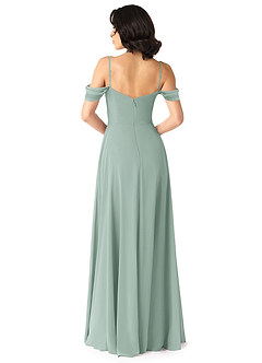 Azazie Tancie At-home Try On Dresses Vintage Mauve A-Line Off the Shoulder Chiffon Convertible Dress image2