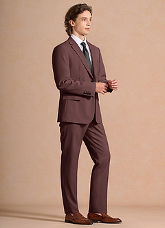 front James Espresso Structured Stretch Suit