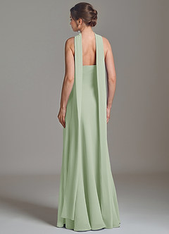 Azazie Ilana Bridesmaid Dresses Dusty Sage A-Line Strapless Chiffon Dress image2