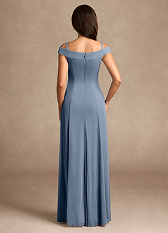 Azazie Ewa Mother of the Bride Dresses Twilight A-Line Off the Shoulder Mesh Dress image8