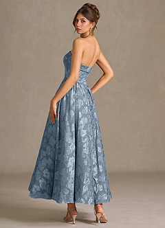 Mila Dusty Blue Midi Dress image2