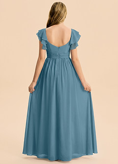 Azazie Anaya Junior Bermuda A-Line Sweetheart Neckline Chiffon Dress image2
