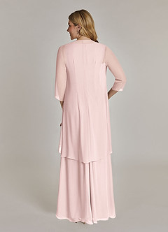 Azazie Manuella Mother of the Bride Dresses Blushing Pink A-Line V-Neck Pleated Chiffon Dress image8