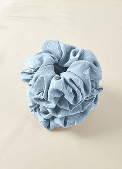 front Matching Color Bridesmaid Floral Burnout Over Size Scrunchie Set