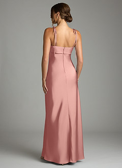 Azazie Ellia Brudtärnklänningar Klä av Tubklänning i Stretch Satin Rosett Rosett image5