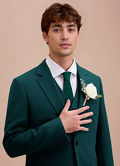 front Ethan Pine Refined Weave Suit Jacket