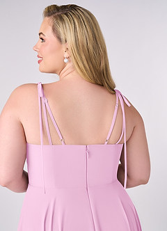 Barbie ♥ Azazie Bridesmaid Dresses V-neck Chiffon Tiered A-line Dress image10