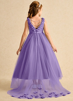 Azazie Lorita Flower Girl Dresses Tahiti A-Line Beaded Tulle Dress image1