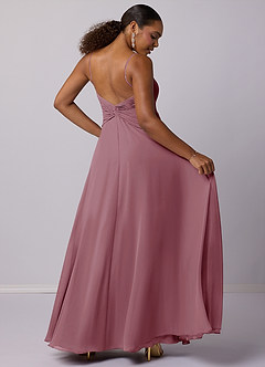 Barbie ♥ Azazie Bridesmaid Dresses Vintage Mauve A-Line Chiffon Dress image6