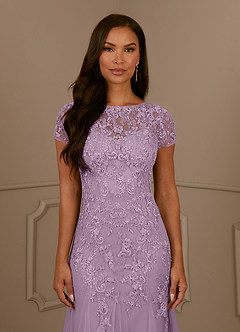 Azazie Laurie Mother of the Bride Dresses Wisteria Mermaid Scoop Sequins Tulle Dress image7