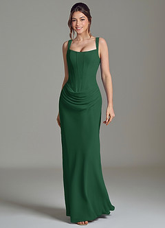 Azazie Niamh Suknie dla druhen Syrena Gorset Szyfon Do ziemi Sukienka image4