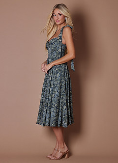 Lela Indigo Bloom Midi Dress image4