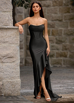 Siren Black Mermaid Prom Dress image5