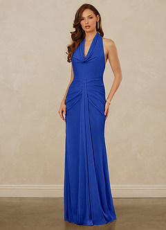 Christian Siriano Bridal for Azazie 1018 Final Sale Cabernet Sheath Pleated Mesh Dress image5