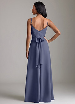 Azazie Kali Brudtärnklänningar Klä av A-Linje i Chiffong Plisserad Stormig image4