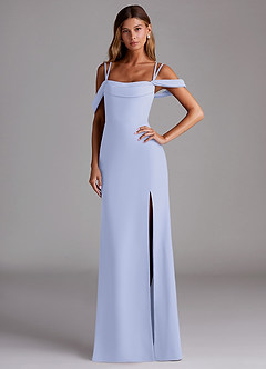 Azazie Callan Bridesmaid Dresses Lavender Mermaid Pleated Chiffon Convertible Dress image1