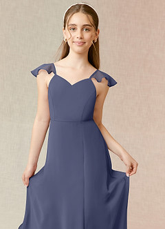 Azazie Everett Junior Stormy A-Line Chiffon Dress image5