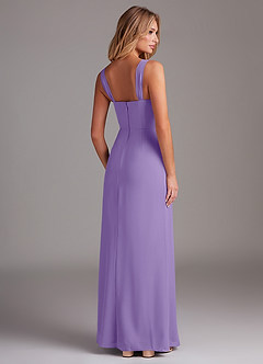 Azazie Denice Bridesmaid Dresses Tahiti Sheath Pleated Chiffon Dress image6