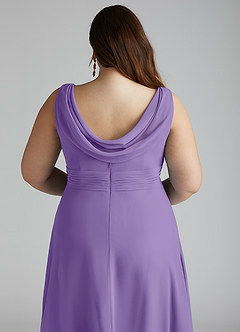 Azazie Karina Bridesmaid Dresses Tahiti A-Line Pleated Chiffon Dress image10