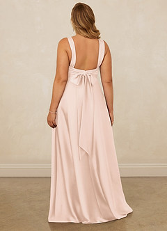Christian Siriano Bridal for Azazie 1001 Robes de demoiselle d'honneur Robe Trapèze en Satin extensible Encolure en Forme de Cœur Rose Pâle image12