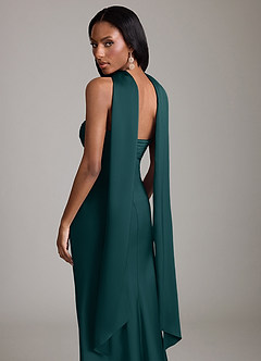 Azazie Saylor Jurken voor bruidsmeisjes Jurk van Stretch Satijn met Zeemeermin Strapless Pijnboom image7