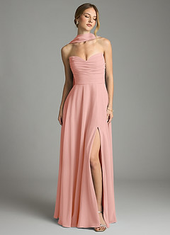 Azazie Ayla Abiti da Damigella Abito A-Line in Chiffon Scollo a Cuore Rosetta image9