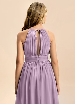 Azazie Noelle Junior Wisteria A-Line Pleated Chiffon Dress image7