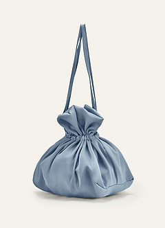 front Sac à main à cordon en satin assorti
