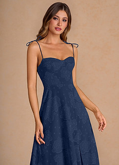 Ophelie Navy Midi Dress image4
